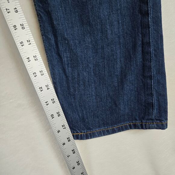 Levi's 505 Jeans Straight Leg Dark Wash denim jeans 34x30 0842 - Picture 3 of 11